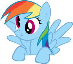 Size: 900x787 | Tagged: safe, artist:drawcreator, derpibooru import, rainbow dash, pegasus, pony, derp, leaning, scrunchy face, simple background, solo, spread wings, transparent background, vector