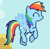 Size: 900x880 | Tagged: safe, artist:rainbowkek, derpibooru import, rainbow dash, pegasus, pony, pixel art, solo