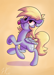 Size: 800x1100 | Tagged: safe, artist:hc0, derpy hooves, pony, derp, silly, silly pony, solo, tongue out