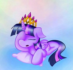 Size: 3000x2893 | Tagged: safe, artist:wendy-the-creeper, derpibooru import, twilight sparkle, twilight sparkle (alicorn), alicorn, pony, female, mare, new crown, solo, tired