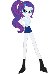 Size: 1024x1365 | Tagged: safe, artist:psshdjndofnsjdkan, rarity, equestria girls, alternate costumes, alternate hairstyle, solo