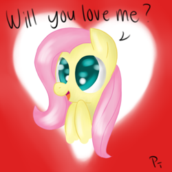 Size: 1000x1000 | Tagged: safe, artist:laffy372, fluttershy, pegasus, pony, female, mare, pink mane, solo, yellow coat