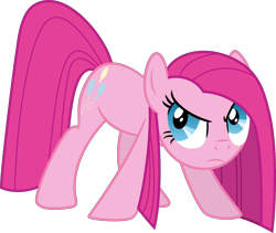 Size: 2866x2414 | Tagged: safe, artist:tourniquetmuffin, pinkie pie, earth pony, pony, pinkamena diane pie, simple background, solo, transparent background, vector