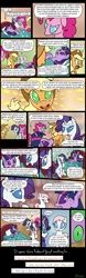 Size: 600x1930 | Tagged: safe, artist:foudubulbe, applejack, nurse redheart, pinkie pie, rarity, spike, twilight sparkle, twilight sparkle (alicorn), alicorn, dragon, earth pony, pony, unicorn, comic, female, mare, memory lapse