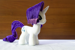 Size: 2048x1362 | Tagged: safe, artist:egalgay, rarity, handmade, irl, photo, plushie, solo