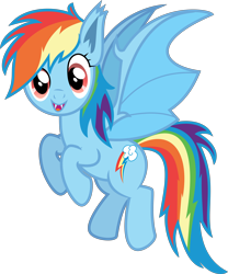 Size: 5180x6223 | Tagged: safe, artist:digimonlover101, derpibooru import, part of a set, rainbow dash, bat pony, pony, spoiler:comic, spoiler:comic33, absurd resolution, bat ponified, female, gameloft, happy, looking at you, mobile game, race swap, simple background, solo, transparent background, vector, wings