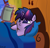 Size: 2000x1900 | Tagged: safe, artist:captain64, derpibooru import, twilight sparkle, adorkable, bed, book, cute, dork, magic, messy mane, on back, pillow, reading, science, smiling, solo, string theory, twiabetes, window