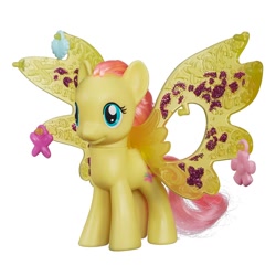 Size: 880x880 | Tagged: safe, fluttershy, pegasus, pony, brushable, charm wings, cutie mark magic, official, toy