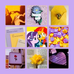 Size: 1280x1280 | Tagged: safe, artist:softyshy, starlight glimmer, sunburst, pony, collage, female, male, moodboard, shipping, starburst, straight