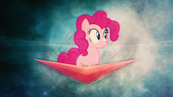 Size: 2560x1440 | Tagged: safe, artist:dipi11, artist:rdbrony16, pinkie pie, earth pony, pony, confused, vector, wallpaper