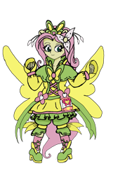 Size: 1024x1591 | Tagged: safe, artist:pokecure123, fluttershy, equestria girls, cure kindness, magical girl, precure, solo