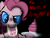 Size: 1024x768 | Tagged: safe, pinkie pie, earth pony, pony, robot, angry, animatronic, bib, chica, cupcake, five nights at aj's, hungry, pinkica pie, solo, toy pinkica