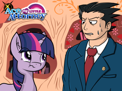 Size: 1200x900 | Tagged: safe, artist:mariokid97, derpibooru import, twilight sparkle, human, ace attorney, crossover, phoenix wright, turnabout storm