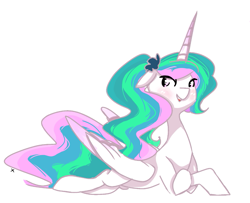 Size: 985x800 | Tagged: safe, artist:anonymous, princess celestia, alicorn, pony, /pone/, 8chan, alternate hairstyle, solo