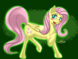 Size: 2500x1900 | Tagged: safe, artist:lordzid, fluttershy, pegasus, pony, blushing, female, mare, solo