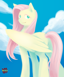 Size: 500x600 | Tagged: safe, artist:norang94, fluttershy, pegasus, pony, female, mare, pink mane, solo, yellow coat