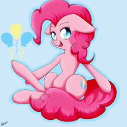 Size: 1000x1000 | Tagged: safe, artist:riouku, part of a set, pinkie pie, earth pony, pony, female, mare, solo