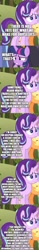 Size: 500x3215 | Tagged: safe, edit, edited screencap, editor:lord you know who, screencap, starlight glimmer, twilight sparkle, twilight sparkle (alicorn), alicorn, pony, the ending of the end, comic, fanfic art, heartwarming, implied grogar, leak, screencap comic, series finale, terminator