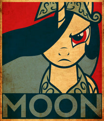 Size: 900x1045 | Tagged: safe, artist:fr3zo, princess celestia, alicorn, pony, hope poster, propaganda, solo, to the moon, vector