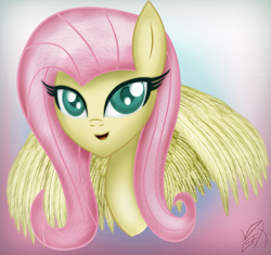 Size: 1133x1065 | Tagged: safe, artist:vipeydashie, fluttershy, pegasus, pony, female, mare, pink mane, solo, yellow coat