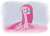 Size: 687x500 | Tagged: safe, artist:baekgup, pinkie pie, earth pony, pony, crying, floppy ears, pinkamena diane pie, sad, sitting, solo, wavy mouth