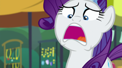 Size: 1280x720 | Tagged: safe, screencap, rarity, pony, unicorn, the gift of the maud pie, open mouth, solo