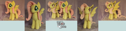 Size: 9000x2256 | Tagged: safe, artist:whitedove-creations, fluttershy, duality, flutterbat, irl, photo, plushie