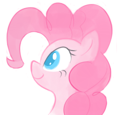 Size: 235x228 | Tagged: safe, artist:bambooharvester, pinkie pie, earth pony, pony, ask, rarity replies, solo, tumblr