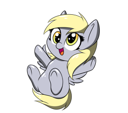 Size: 2444x2170 | Tagged: safe, artist:sugarwings-art, derpy hooves, pony, chibi, cute, derpabetes, female, hnnng, mare, simple background, transparent background, wittle