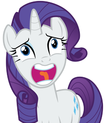 Size: 4001x4656 | Tagged: safe, artist:cloudyglow, rarity, pony, unicorn, the gift of the maud pie, .ai available, absurd resolution, faic, open mouth, psssdwr, simple background, solo, transparent background, vector