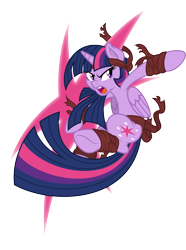 Size: 6913x9280 | Tagged: safe, artist:dfectivedvice, artist:tim015, derpibooru import, twilight sparkle, twilight sparkle (alicorn), alicorn, pony, absurd resolution, action pose, colored, female, mare, simple background, solo, transparent background, vector