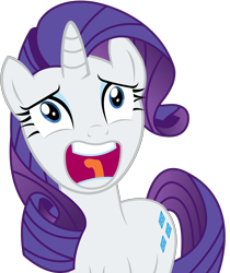 Size: 2956x3519 | Tagged: safe, artist:sketchmcreations, rarity, pony, unicorn, the gift of the maud pie, dat face, faic, inkscape, open mouth, simple background, solo, transparent background, vector