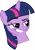 Size: 3525x5000 | Tagged: safe, artist:erikngn, derpibooru import, twilight sparkle, absurd resolution, dreamworks face, simple background, smug, solo, transparent background, vector