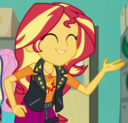 Size: 1007x968 | Tagged: safe, screencap, sunset shimmer, better together, equestria girls, forgotten friendship, cropped, cute, geode of empathy, shimmerbetes