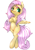 Size: 556x794 | Tagged: safe, artist:misocha, fluttershy, pegasus, pony, female, mare, pixiv, solo