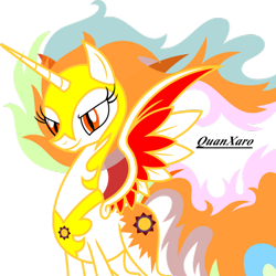 Size: 800x800 | Tagged: safe, artist:quanxaro, nightmare star, princess celestia, alicorn, pony, female, mare, simple background, solo, transparent background, vector