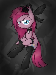 Size: 768x1024 | Tagged: safe, artist:comically backfired, pinkie pie, earth pony, pony, cute, goth, pinkamena diane pie