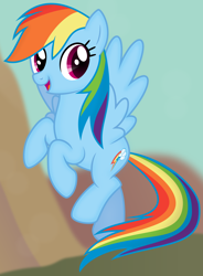 Size: 5840x7920 | Tagged: safe, artist:byteslice, derpibooru import, rainbow dash, pegasus, pony, .svg available, absurd resolution, cute, flying, looking at you, open mouth, smiling, solo, spread wings, svg, vector