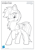 Size: 776x1100 | Tagged: safe, artist:fuzon-s, derpibooru import, rainbow dash, pegasus, pony, coloring page, crossover, grin, japanese, lineart, looking at you, monochrome, pony channel, raised hoof, smiling, solo, sonic channel, sonic the hedgehog (series), style emulation, tumblr, yuji uekawa style