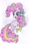 Size: 1024x1573 | Tagged: safe, artist:natura-aranza, pinkie pie, earth pony, pony, rainbow power, rearing, smiling, solo, traditional art