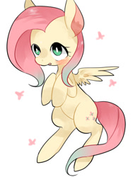 Size: 800x1066 | Tagged: safe, artist:kura, fluttershy, pegasus, pony, female, mare, pixiv, solo