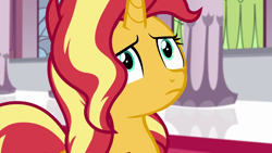 Size: 1920x1080 | Tagged: safe, screencap, sunset shimmer, pony, better together, equestria girls, forgotten friendship, solo