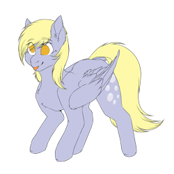 Size: 2000x2000 | Tagged: safe, artist:dollpone, derpy hooves, pegasus, pony, female, high res, mare, no pupils, simple background, smiling, solo, tongue out, transparent background
