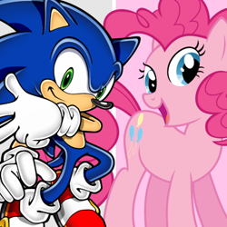 Size: 512x512 | Tagged: artist needed, source needed, useless source url, safe, pinkie pie, earth pony, pony, copy and paste, crossover, sonic the hedgehog, sonic the hedgehog (series)