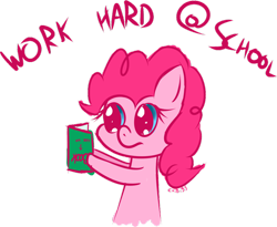 Size: 988x809 | Tagged: safe, artist:chibi95, pinkie pie, earth pony, pony, book, cute, simple background, transparent background, upside down