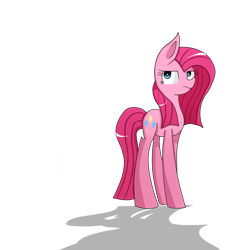 Size: 1000x1000 | Tagged: safe, artist:twilytrinky, pinkie pie, earth pony, pony, female, mare, pink coat, pink mane, pinkamena diane pie, solo