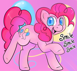 Size: 700x650 | Tagged: safe, artist:lustrous-dreams, pinkie pie, earth pony, pony, female, mare, pink coat, pink mane, smile smile smile, solo