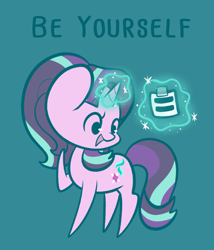 Size: 1280x1498 | Tagged: safe, artist:typhwosion, starlight glimmer, pony, unicorn, be yourself, equal cutie mark, glowing horn, horn, positive ponies, solo