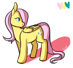 Size: 1876x1748 | Tagged: safe, artist:lunarrhaze, fluttershy, pegasus, pony, female, mare, pink mane, solo, yellow coat