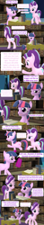 Size: 1920x9720 | Tagged: safe, artist:red4567, starlight glimmer, twilight sparkle, twilight sparkle (alicorn), alicorn, dragon, pony, unicorn, comic:i must regress, 3d, age progression, age regression, book, comic, female, horn, implied age regression, male, source filmmaker, spell gone wrong, twilight's castle